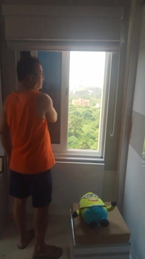 Pleated net installation